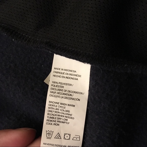 ❄️IZOD❄️ Navy Men’s Fleece Vest Small Full Zip With Pockets Sleeveless - Picture 8 of 12